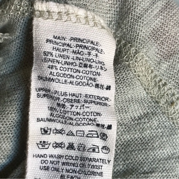 FP we the free mint gray long sleeve peasant top - Picture 6 of 6